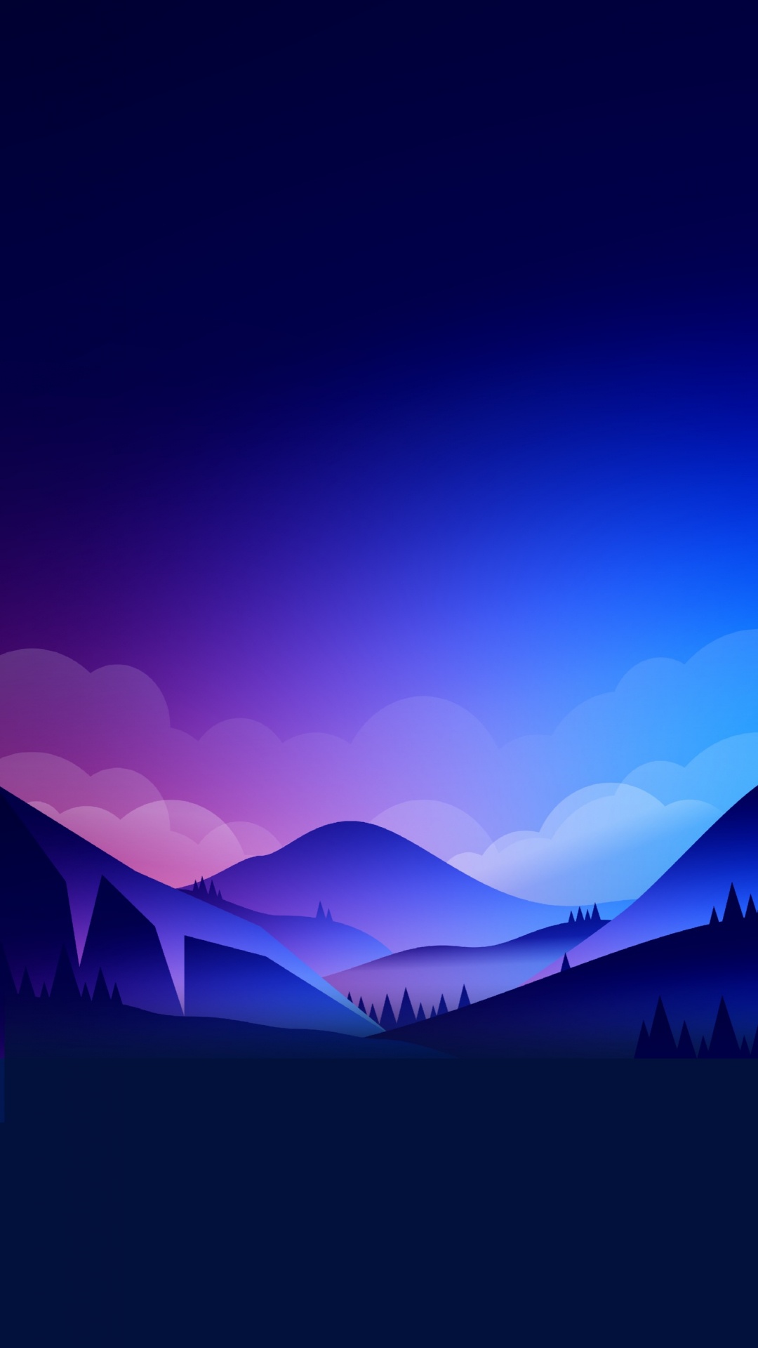 Cumbre, Noche, Ilustración, Las Formaciones Montañosas, Colina. Wallpaper in 1080x1920 Resolution