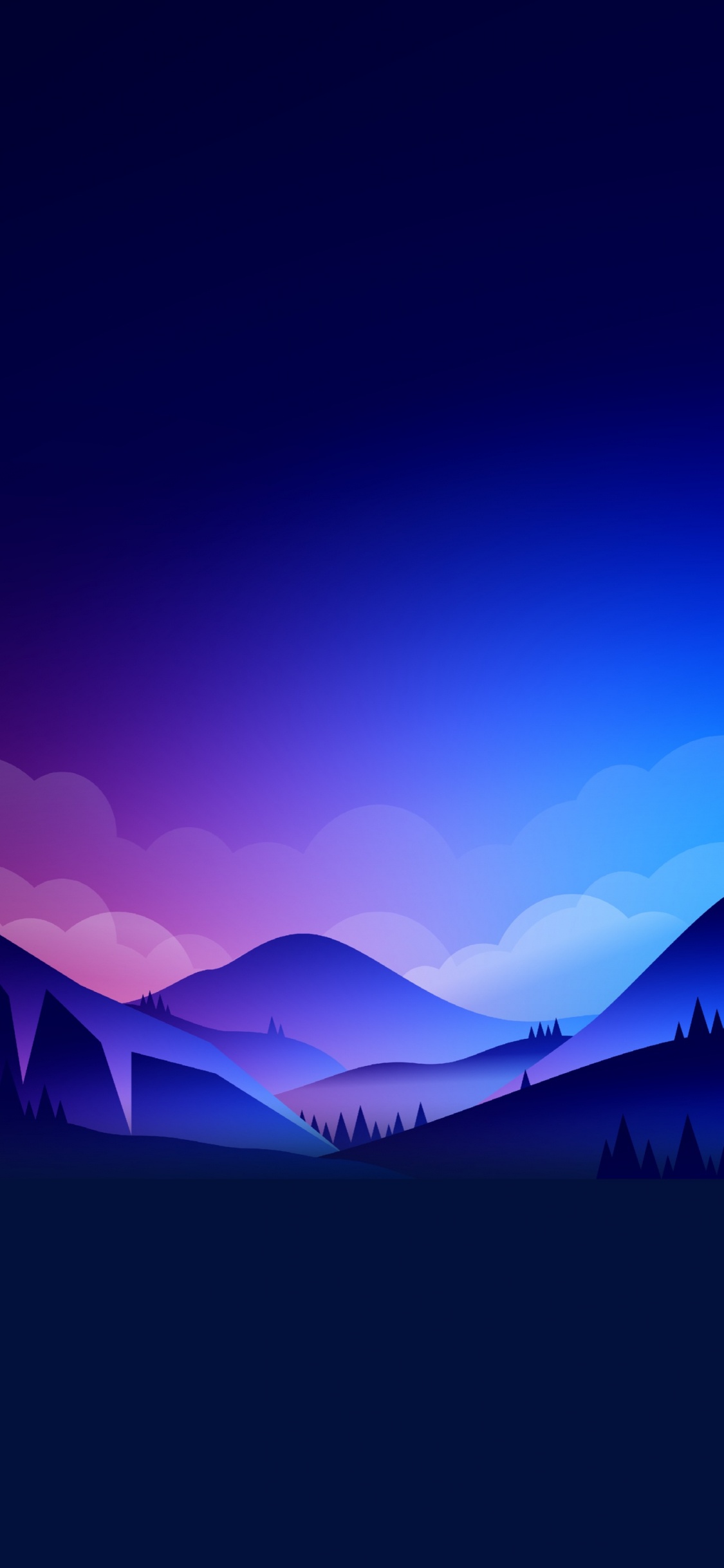 Summit, Evening, Illustration, Mountainous Landforms, Hill. Wallpaper in 1125x2436 Resolution