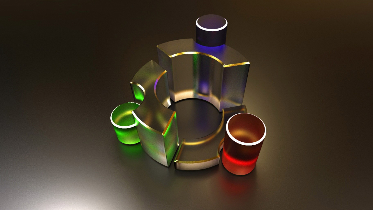 Bougeoir en Verre Vert et Rouge. Wallpaper in 1280x720 Resolution