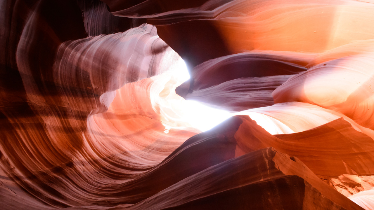 Peinture Abstraite Brune et Blanche. Wallpaper in 1280x720 Resolution