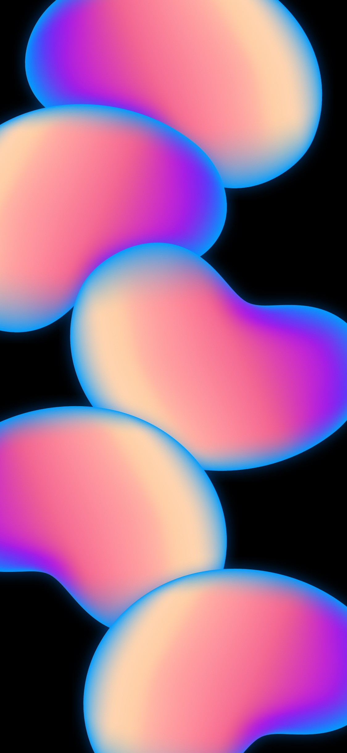 Licht, Farbigkeit, Azure, Orange, Magenta. Wallpaper in 1125x2436 Resolution