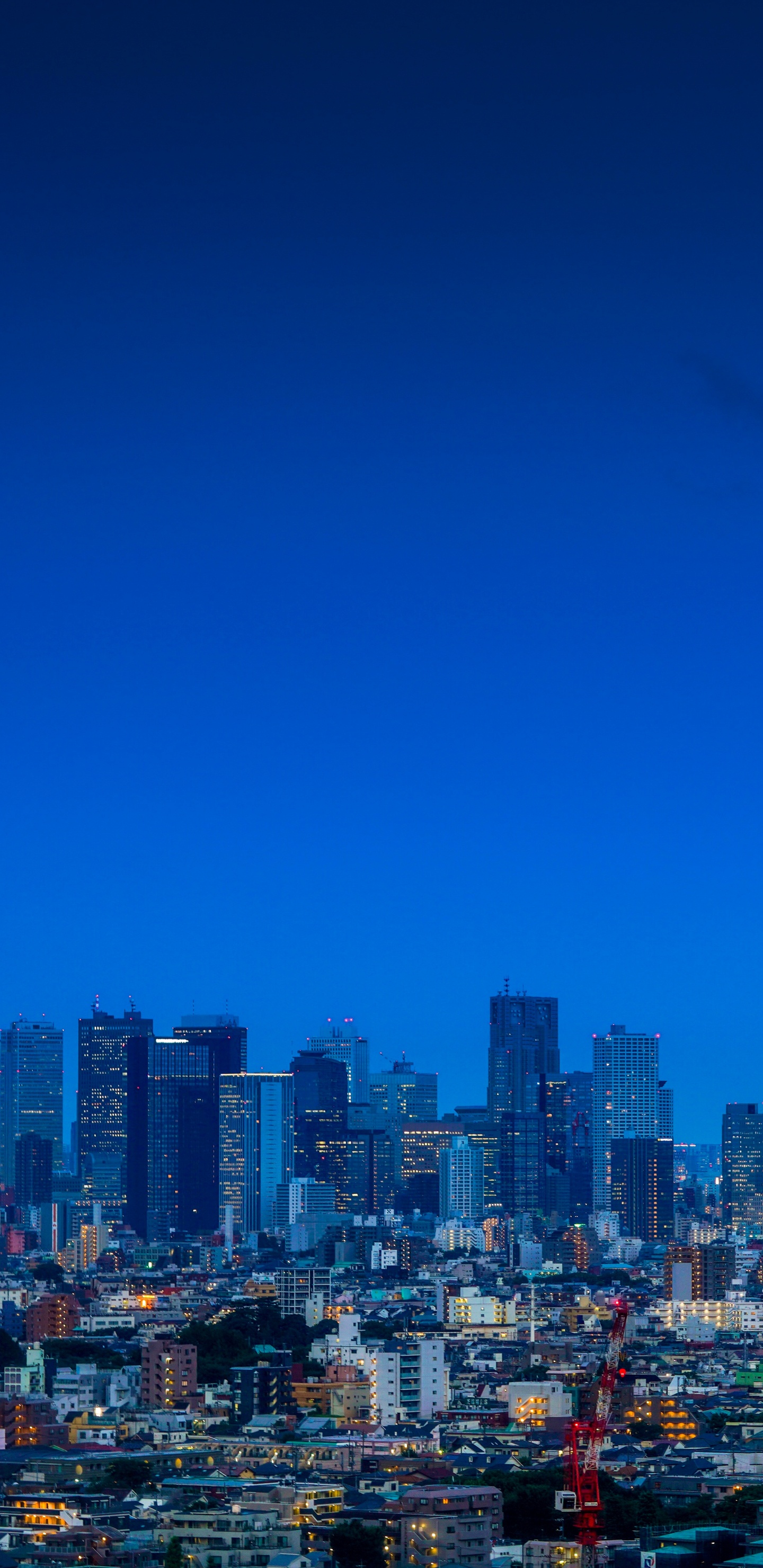 City With High Rise Buildings Under Blue Sky During Daytime. Wallpaper in 1440x2960 Resolution