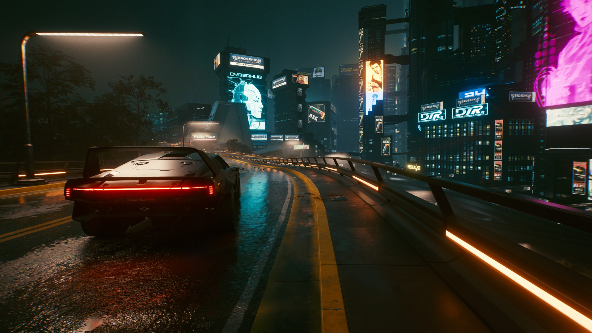 Cyberpunk, Cyberpunk 2077, Cyberpunk 2020, Fortnite, Carretera. Wallpaper in 1920x1080 Resolution