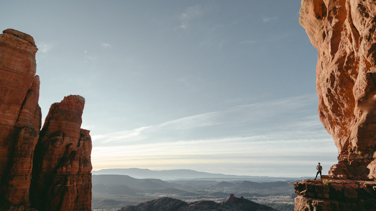 Cathedral Rock, Cliff, Rock, Formation, Arch. Wallpaper in 1280x720 Resolution