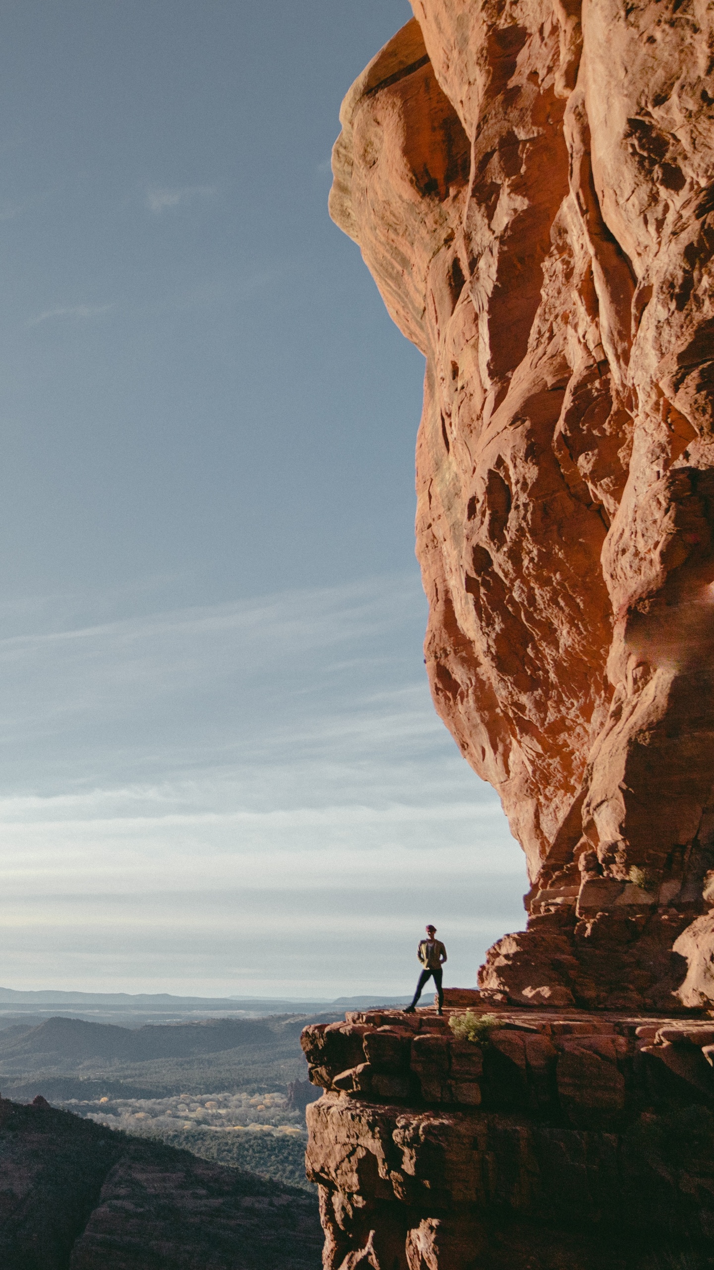 Cathedral Rock, Cliff, Rock, Formation, Arch. Wallpaper in 1440x2560 Resolution