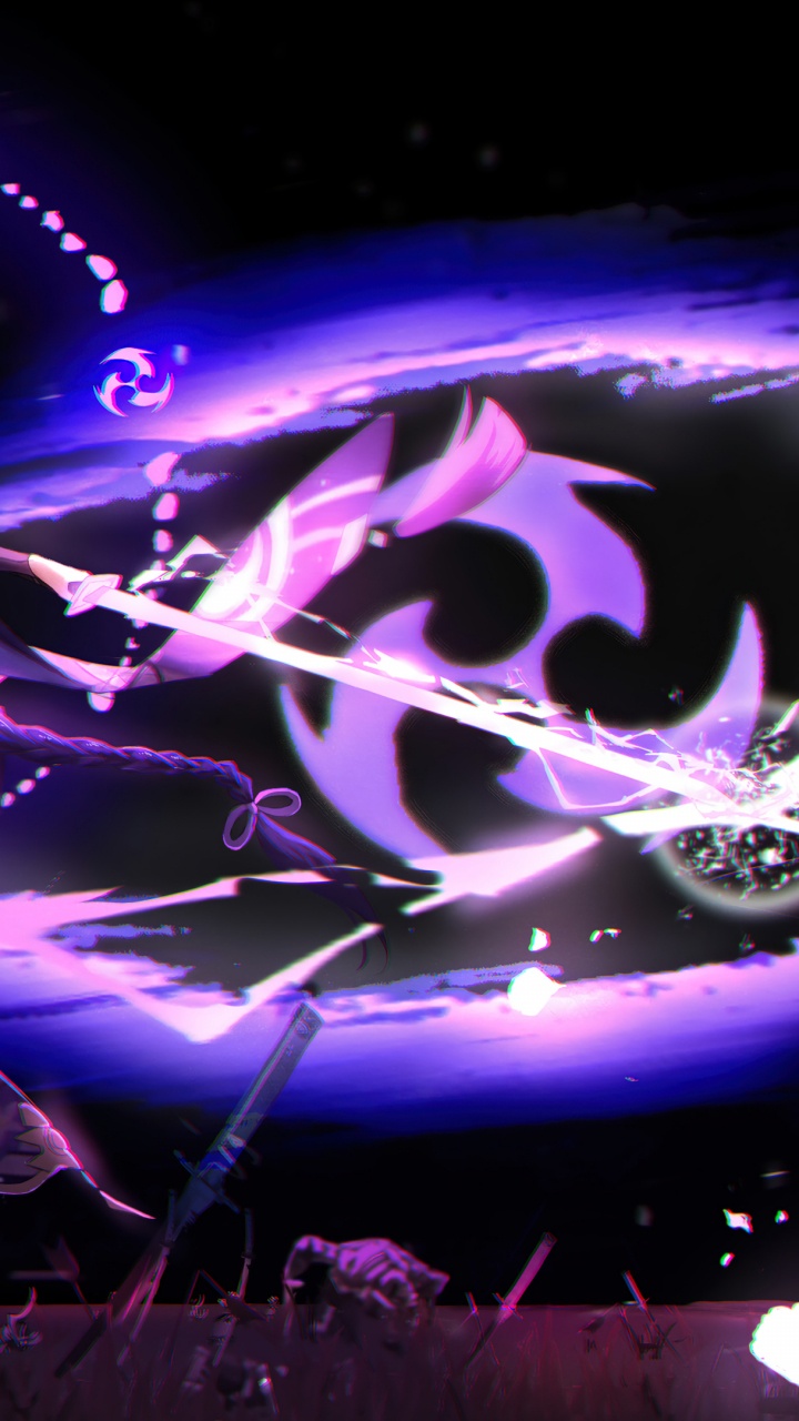 Raiden Shogun Fondo de Pantalla, Impacto Genshin, Shogun Raiden, Vientos, Bárbaros. Wallpaper in 720x1280 Resolution