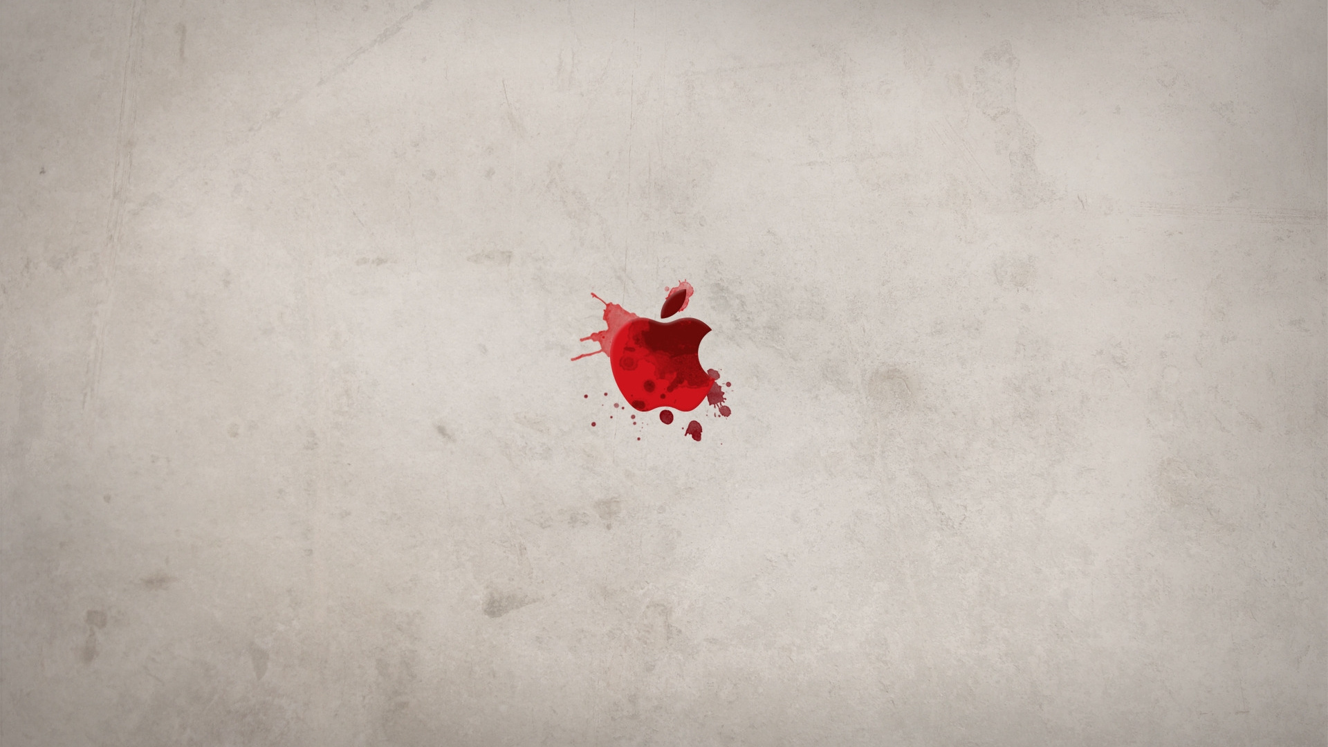 Red Heart on White Surface. Wallpaper in 1920x1080 Resolution