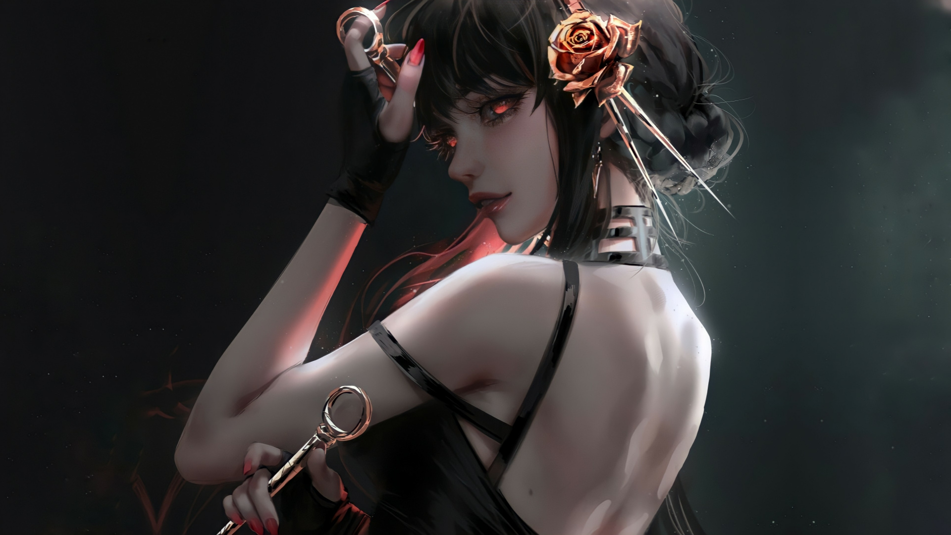 Yor Forger, Faux Faussaire, Anya Faussaire, Bras, Cil. Wallpaper in 1920x1080 Resolution