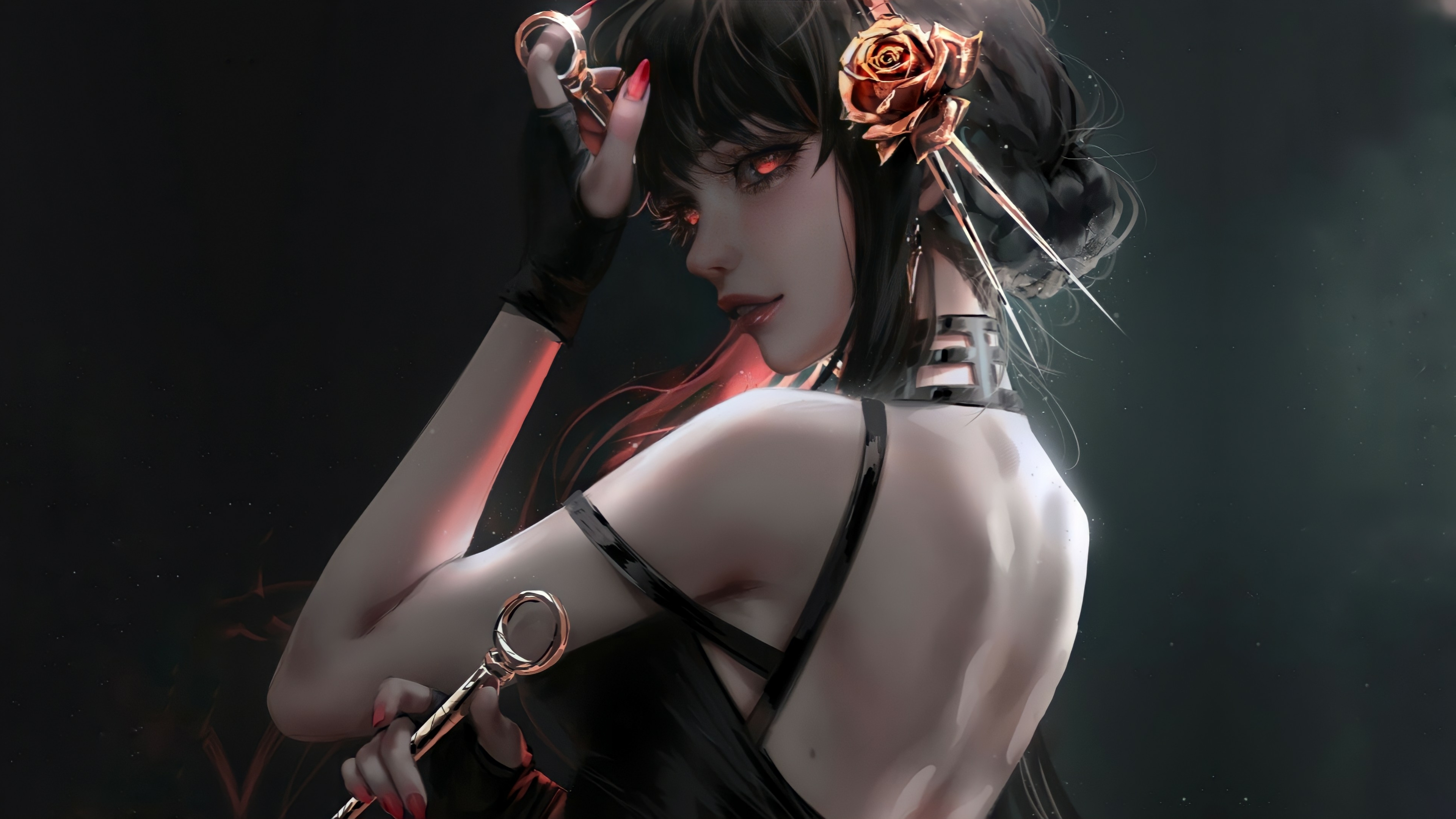 Yor Forger, Faux Faussaire, Anya Faussaire, Bras, Cil. Wallpaper in 3840x2160 Resolution