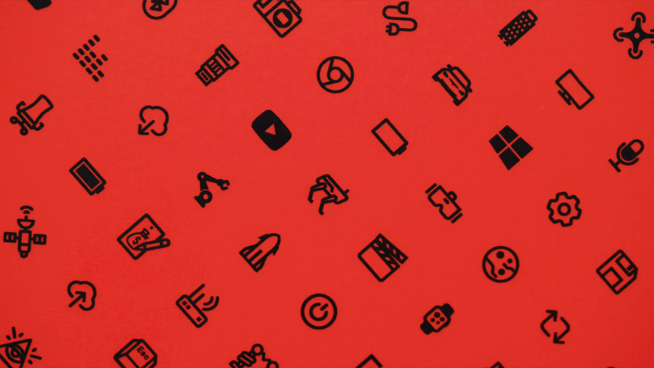 Herzen, Muster, Farbigkeit, Carmine, Orange. Wallpaper in 1280x720 Resolution