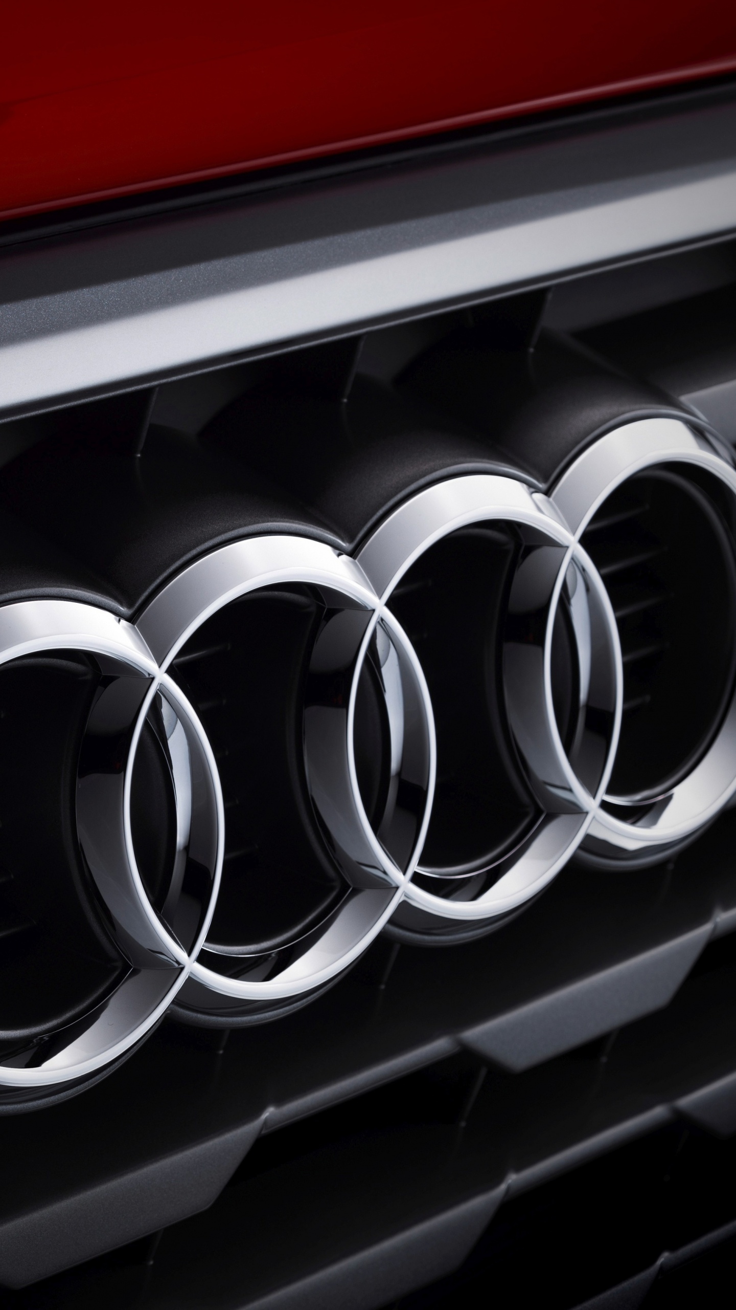 Rote Und Silberne Autotür. Wallpaper in 1440x2560 Resolution