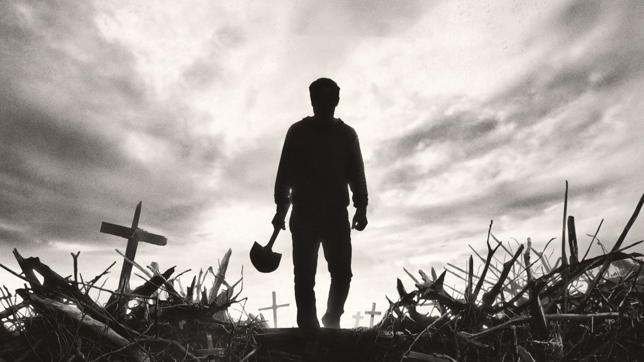 Silueta, De, Hombre Estar de Pie, Cerca, Bicicleta. Wallpaper in 1280x720 Resolution