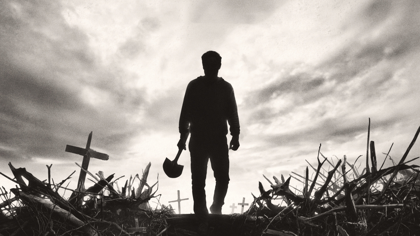 Silueta, De, Hombre Estar de Pie, Cerca, Bicicleta. Wallpaper in 1366x768 Resolution