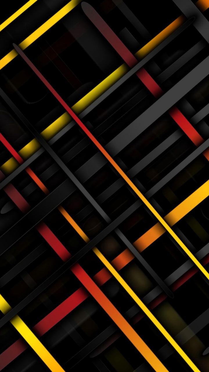 Ventanas de Vidrio Multicolor Amarillo, Rojo y Negro.. Wallpaper in 720x1280 Resolution