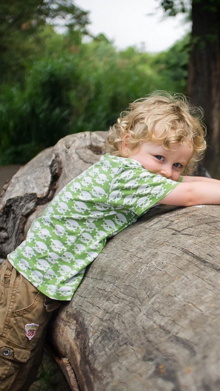 Tree, Woodland, Child, Jungle, Vacation. Wallpaper in 720x1280 Resolution