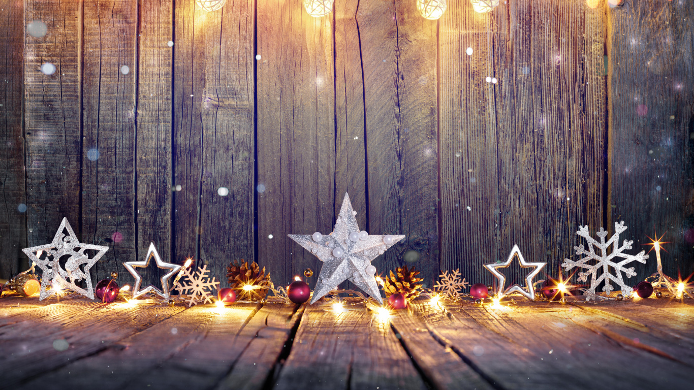 Christmas Day, Christmas Lights, Holiday, Tree, Christmas. Wallpaper in 1366x768 Resolution