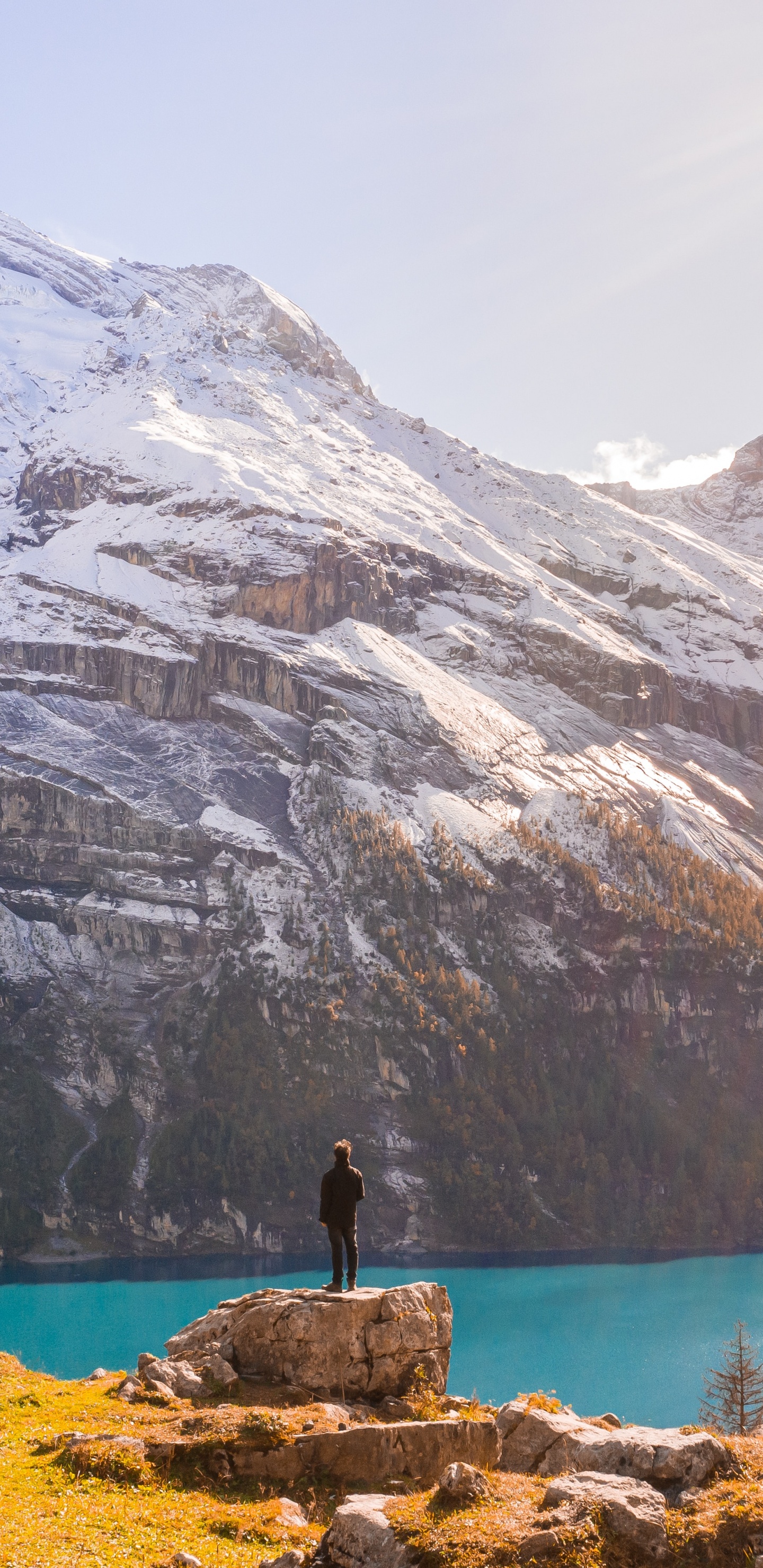 Himmel, Natur, Gletschersee, Fjord, Gletscher. Wallpaper in 1440x2960 Resolution