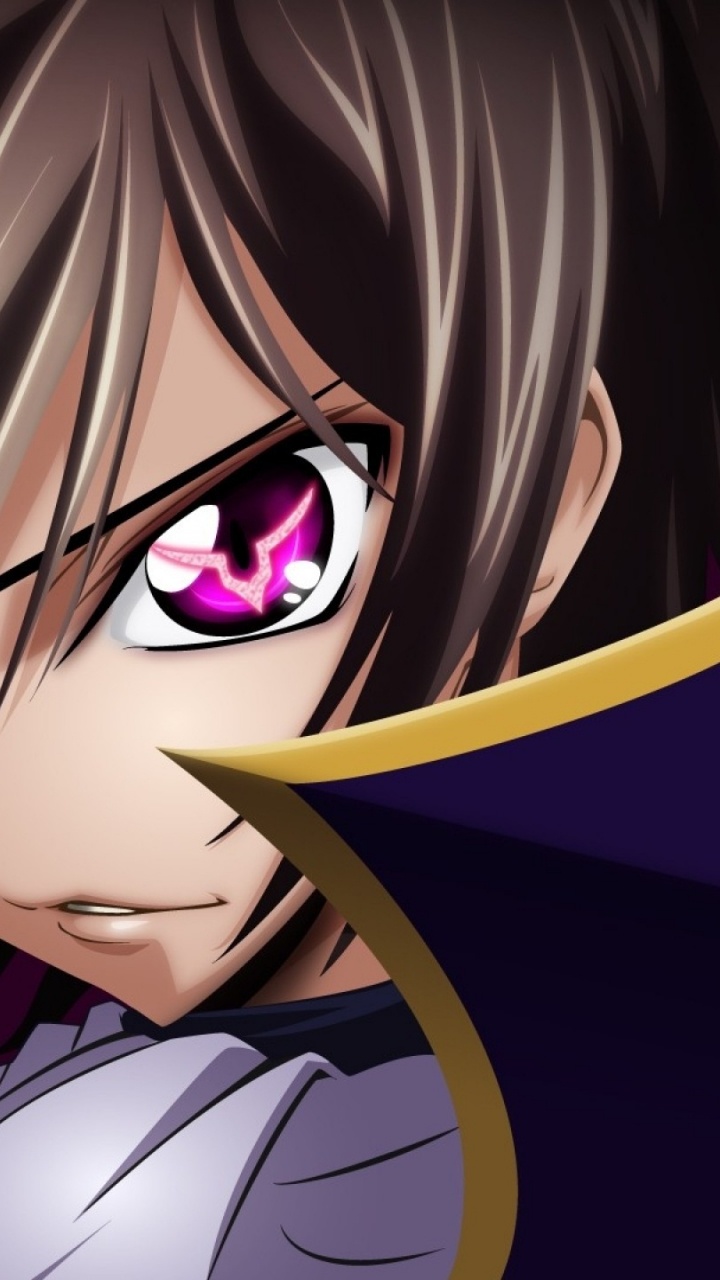 勒鲁什lamperouge, 卡通, 紫罗兰色, 紫色的, 粉红色 壁纸 720x1280 允许