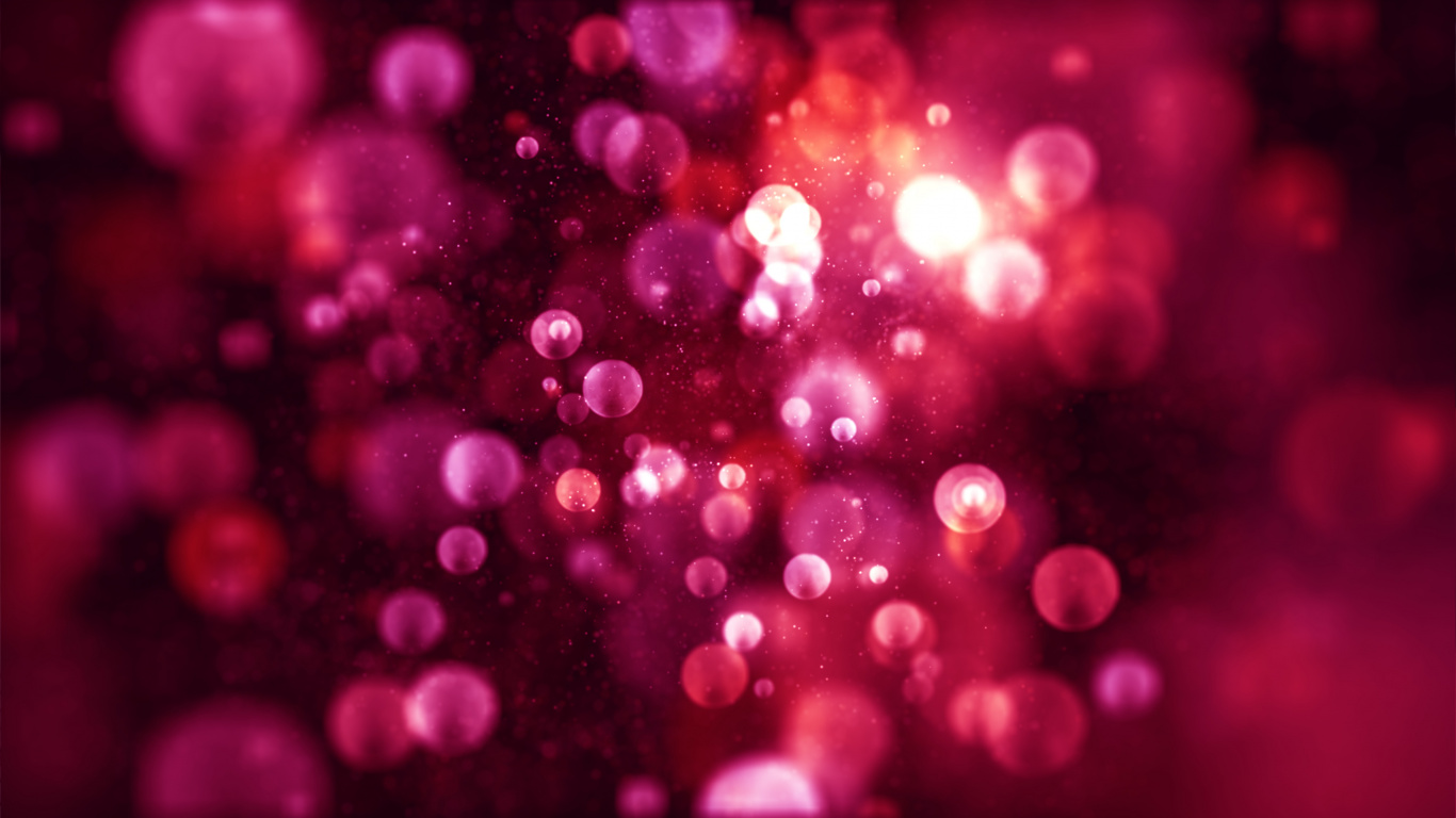 Bokeh de Luz Púrpura y Rosa. Wallpaper in 1366x768 Resolution