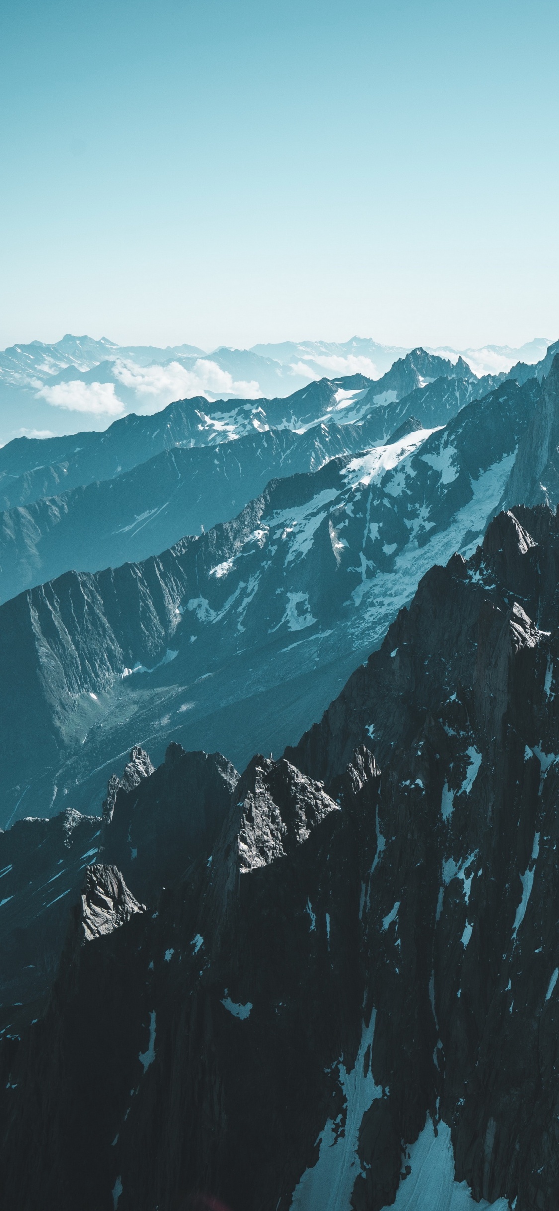 艺术, Aiguille Des Grands Montets, 自然景观, 斜坡, 冰帽 壁纸 1125x2436 允许