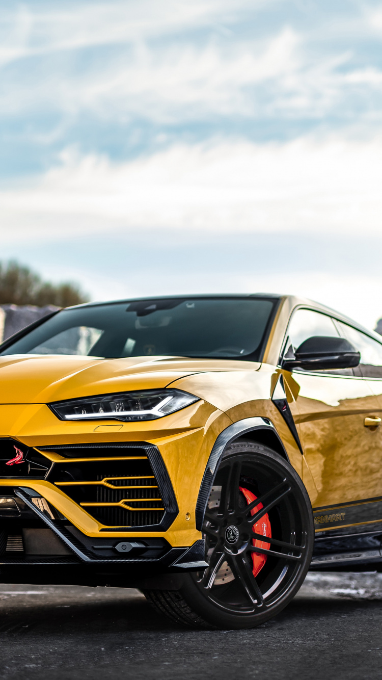 Lamborghini Urus, Lamborghini, Sportwagen, Car, Volkswagen Konzern. Wallpaper in 750x1334 Resolution