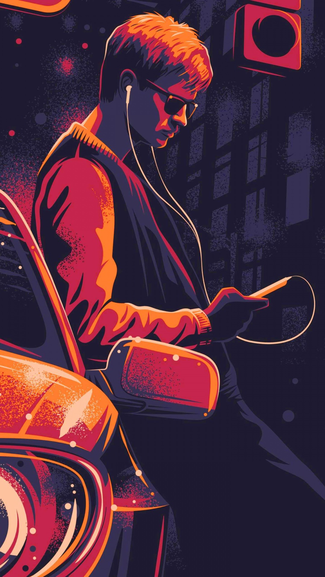 Baby Driver, Edgar Wright, Stewie Griffin, Poster, Art. Wallpaper in 1080x1920 Resolution
