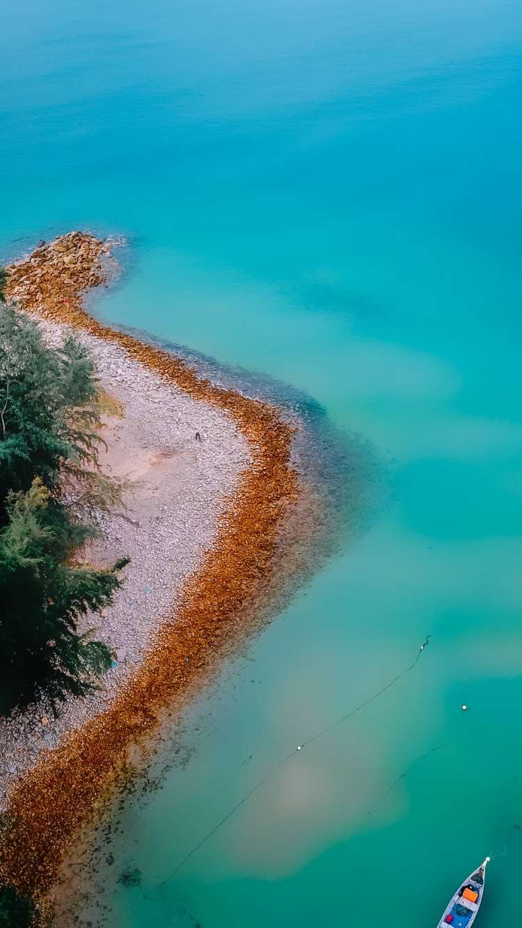 Meer, Ozean, Ufer, Wasser, Naturlandschaft. Wallpaper in 750x1334 Resolution