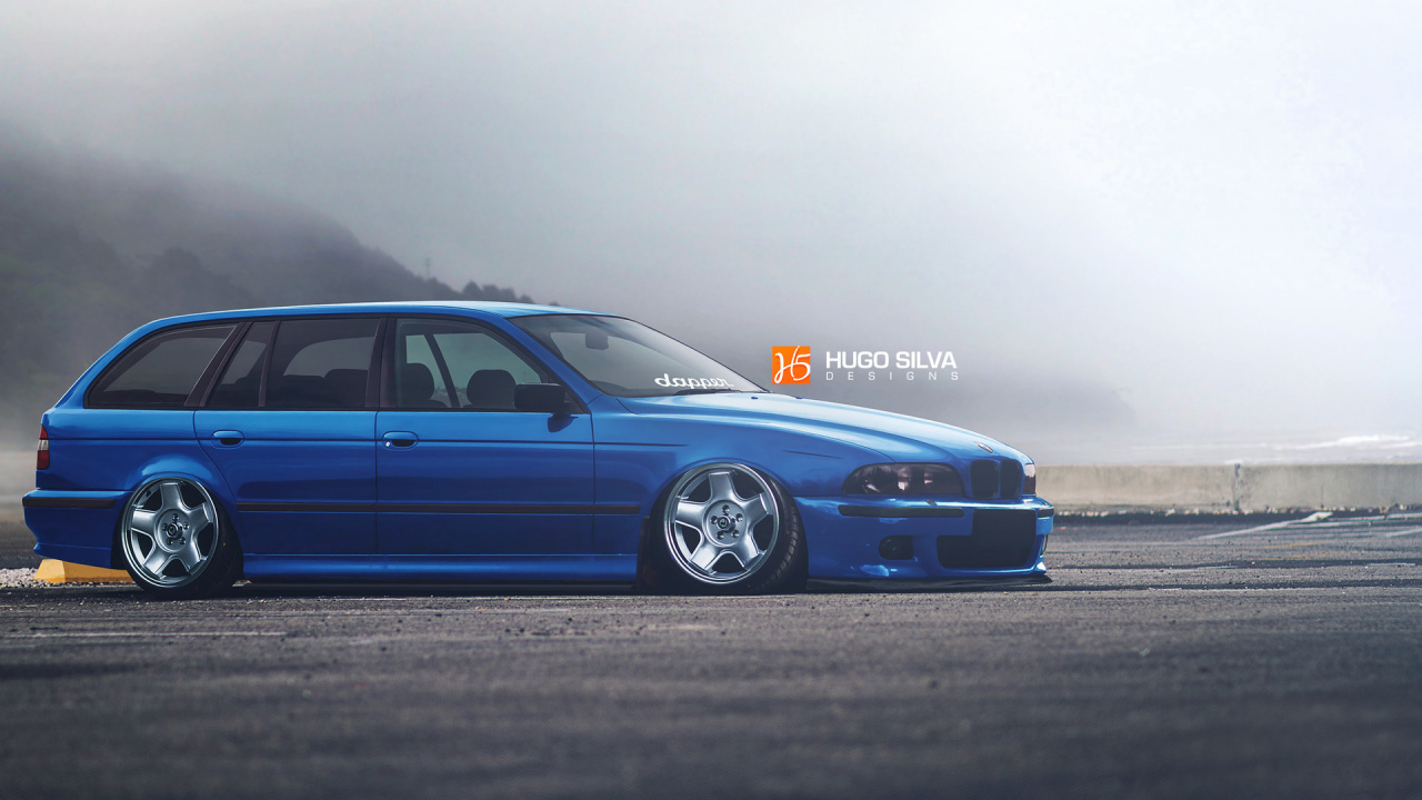 Bmw m 3 Azul en la Carretera. Wallpaper in 1280x720 Resolution