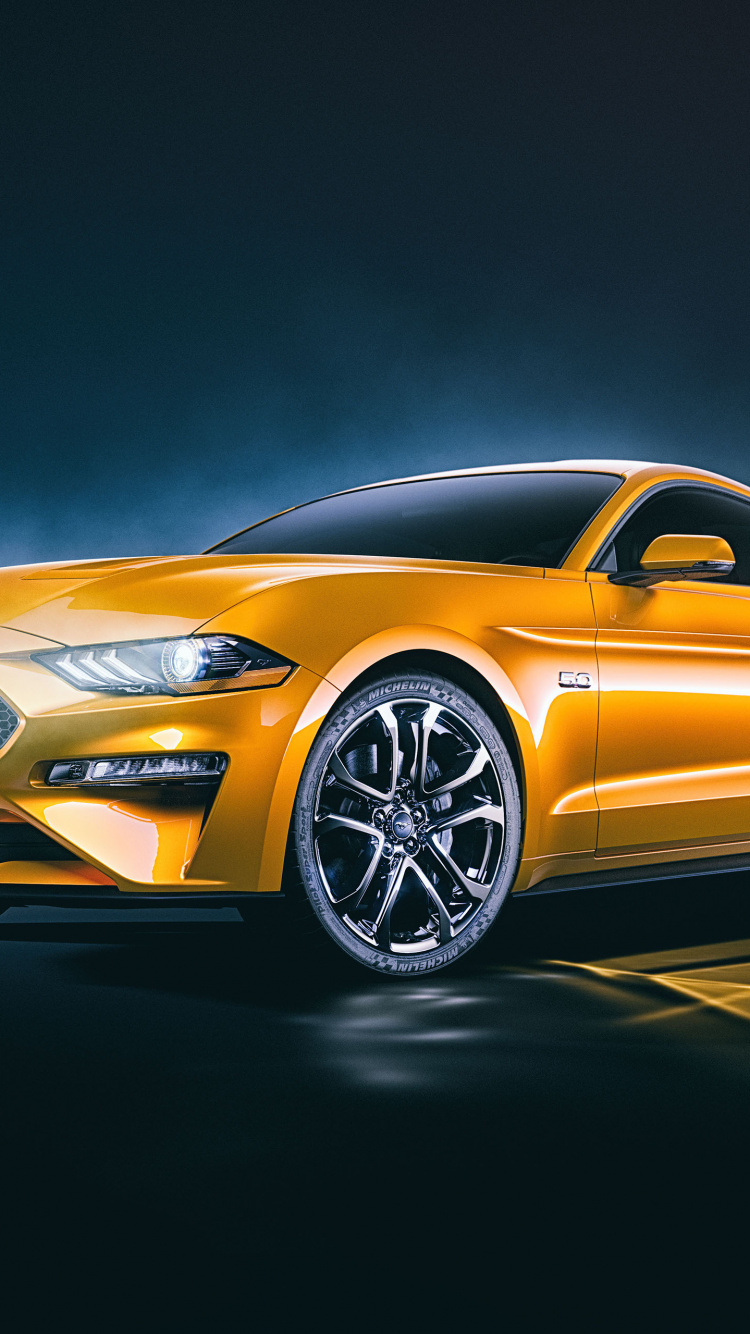 Gold Mercedes Benz Coupe on Black Background. Wallpaper in 750x1334 Resolution