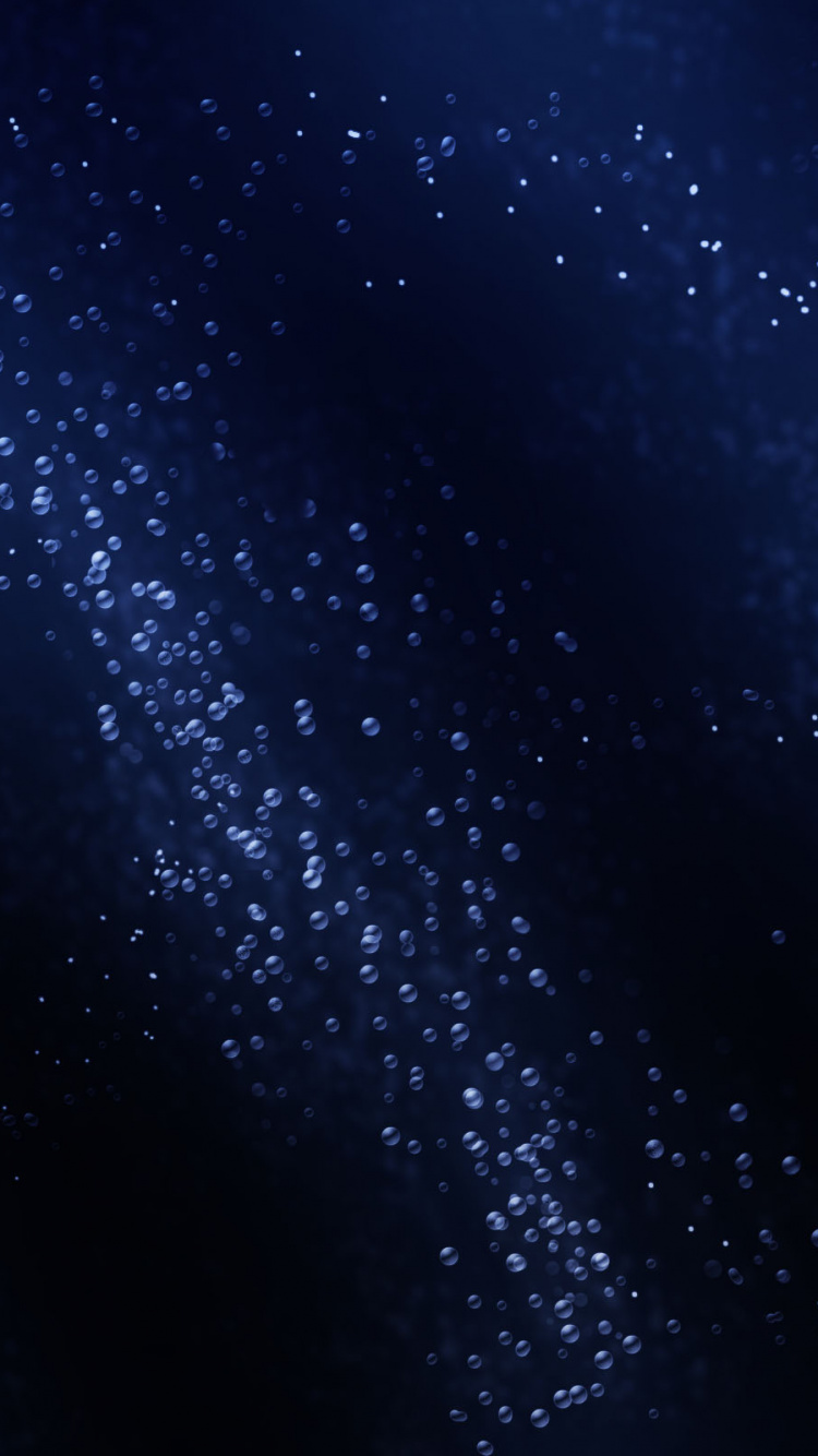 Blau-weiße Sternennacht. Wallpaper in 750x1334 Resolution