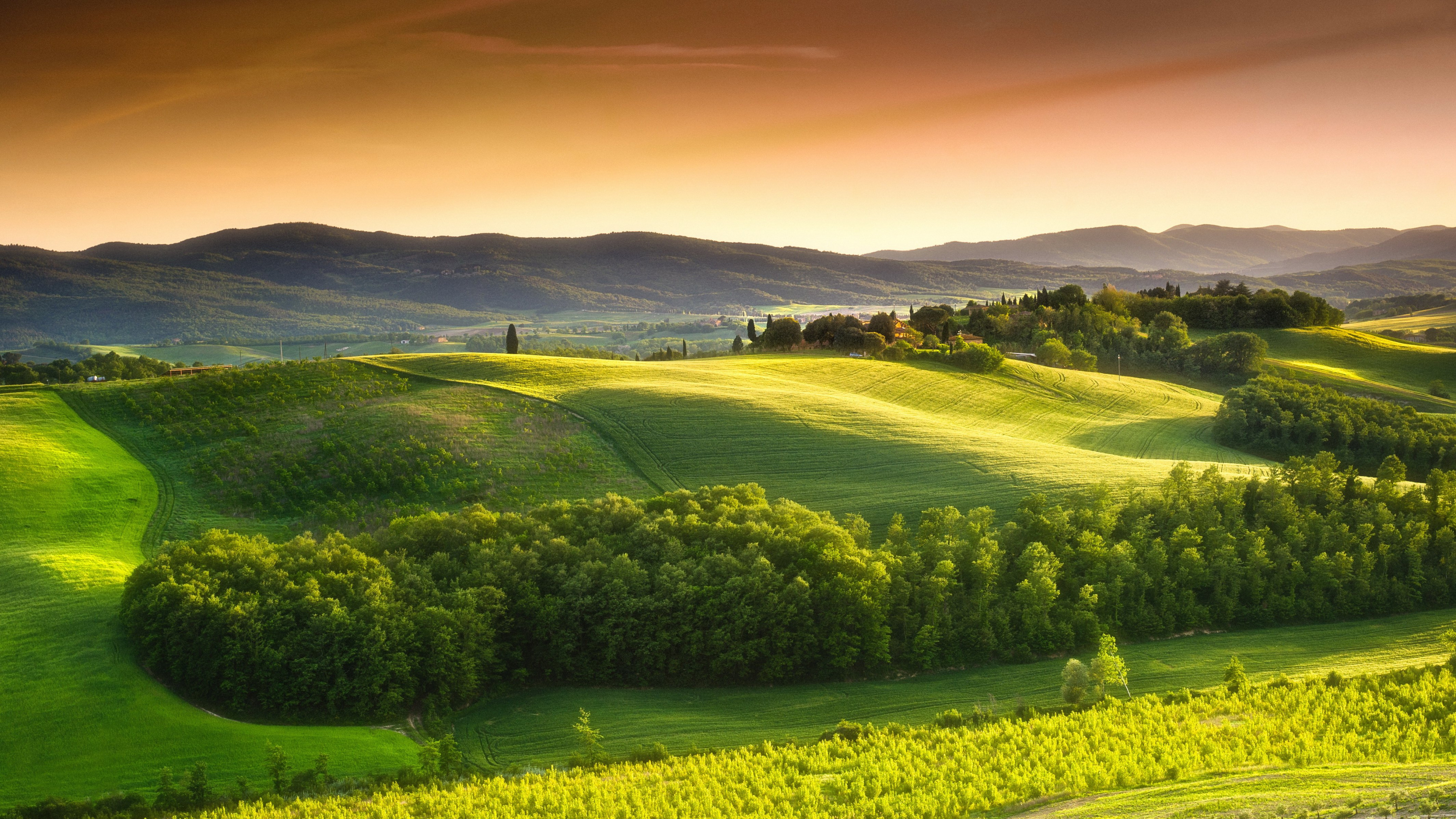 Green Grass Field Under Blue Sky During Daytime. Wallpaper in 3840x2160 Resolution