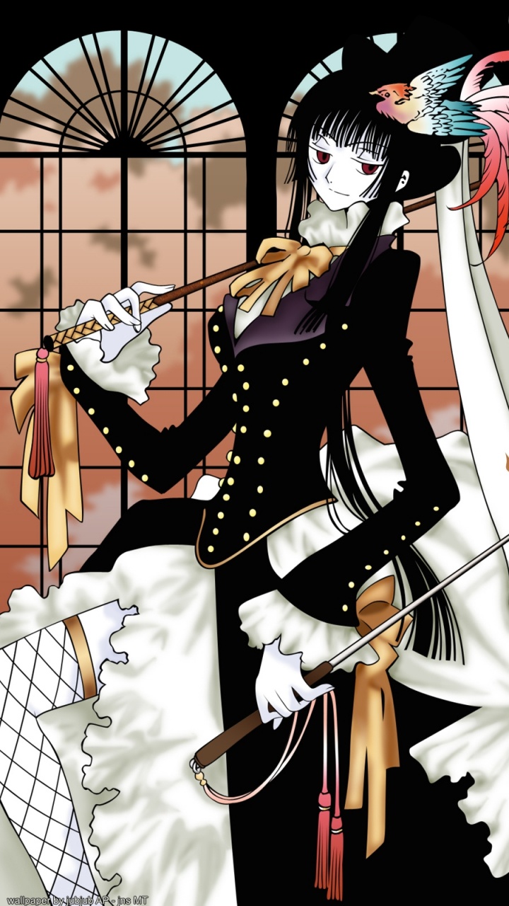 Man in Black Hat and White and Black Costume. Wallpaper in 720x1280 Resolution