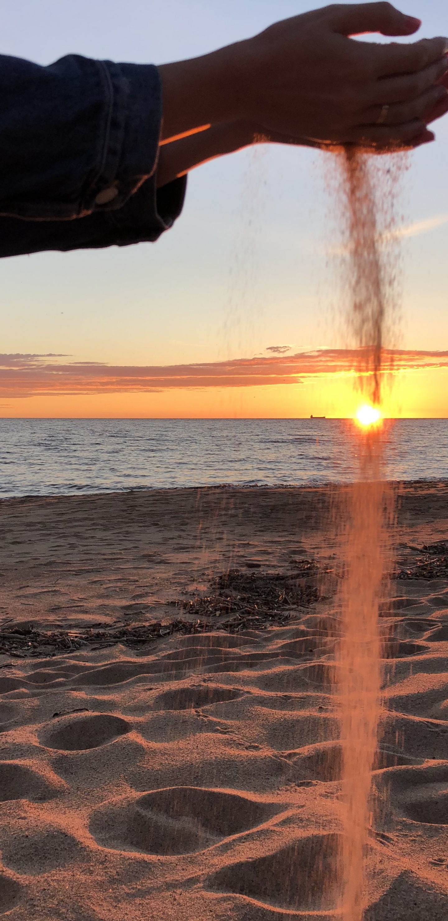 Meer, Wasser, Sonnenaufgang, Gewässer, Flüssigkeit. Wallpaper in 1440x2960 Resolution