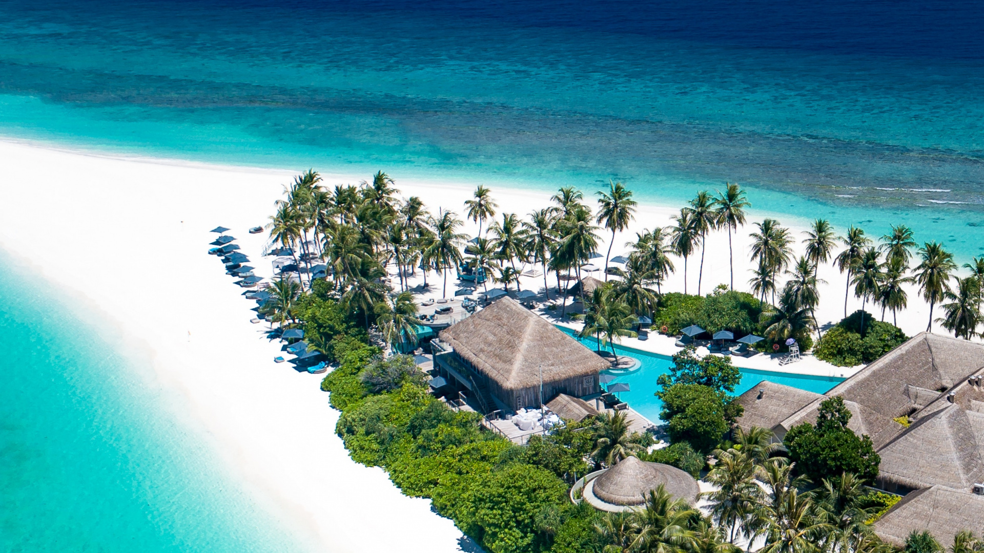 Plage, Resort, Île, Mer, Propriété. Wallpaper in 1920x1080 Resolution