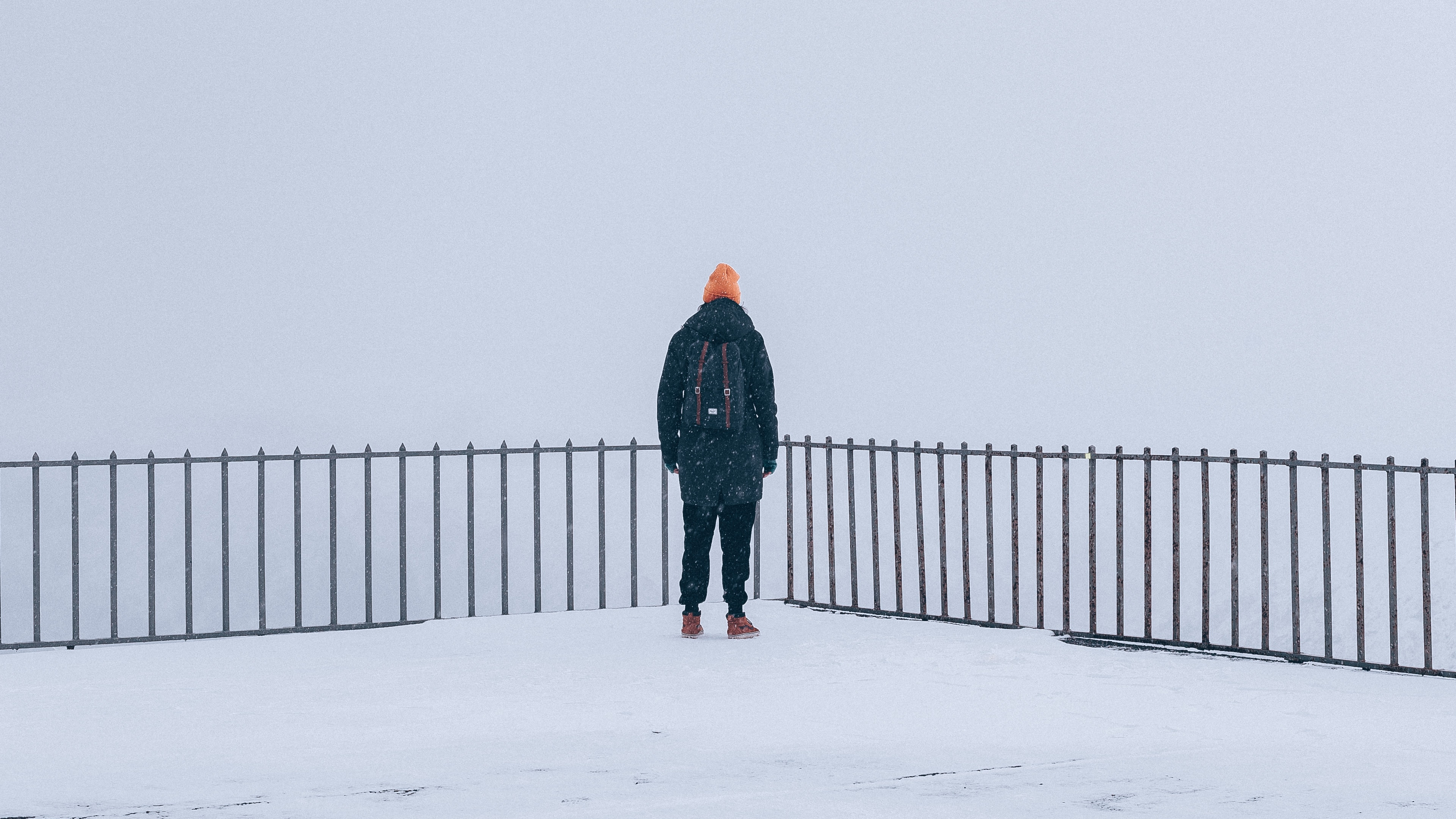 Neige, Hiver, Congélation, Permanent, Brouillard. Wallpaper in 3840x2160 Resolution