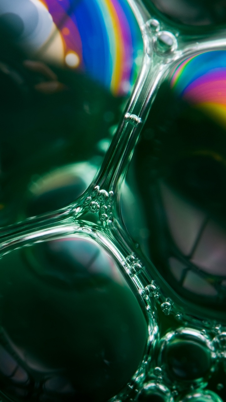 Boule Ronde Verte et Noire. Wallpaper in 720x1280 Resolution