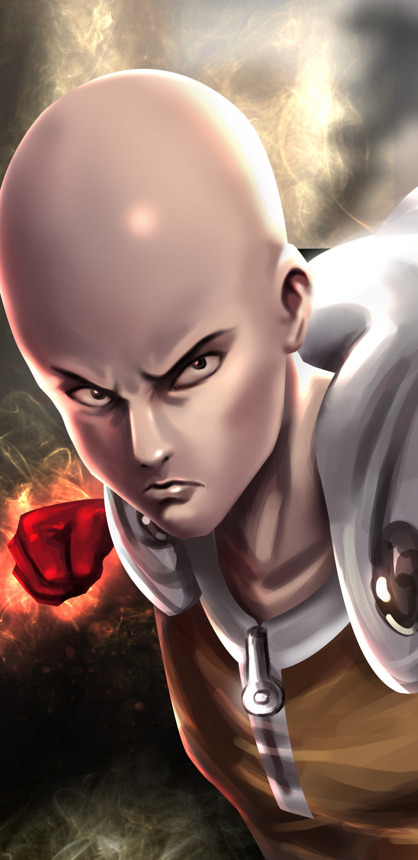 Ita玉, Genos, 一个冲的男人, 艺术, 超级英雄 壁纸 1440x2960 允许