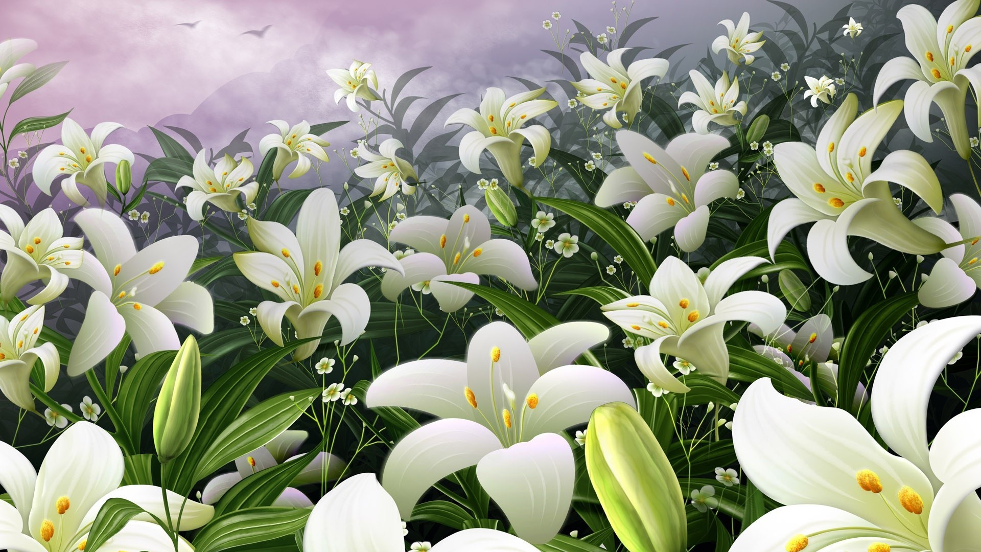 显花植物, 莉莉, 弹簧, 莉莉家, 花艺 壁纸 1920x1080 允许