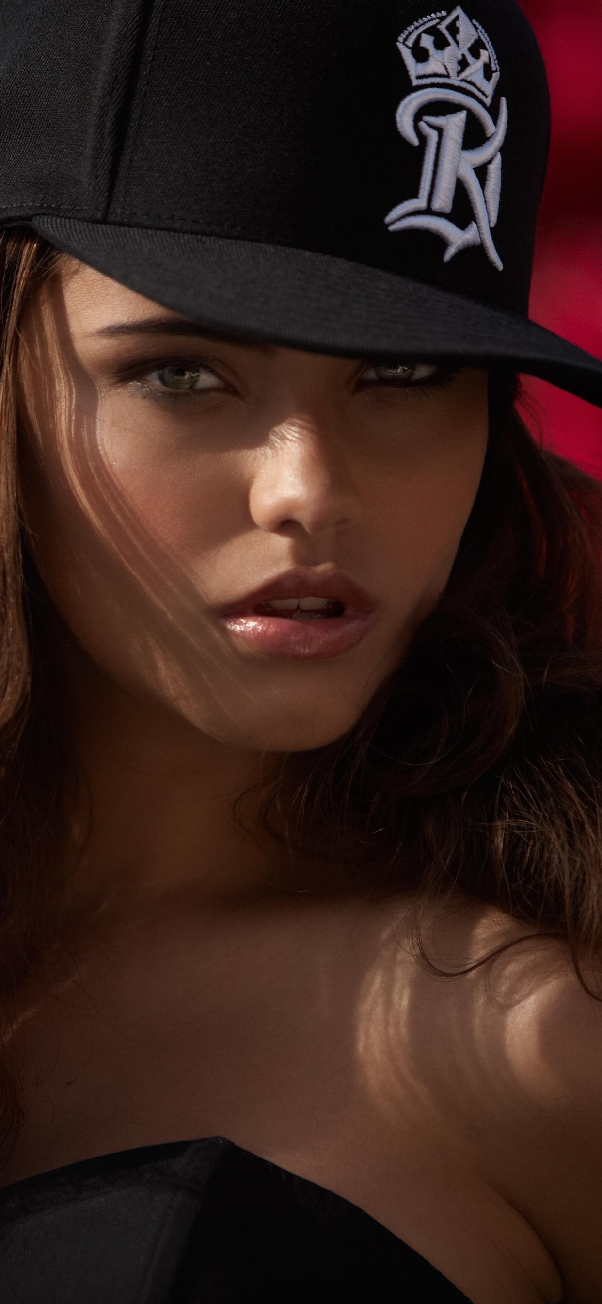 Beauty, Lip, Model, Brown Hair, Lady. Wallpaper in 1242x2688 Resolution