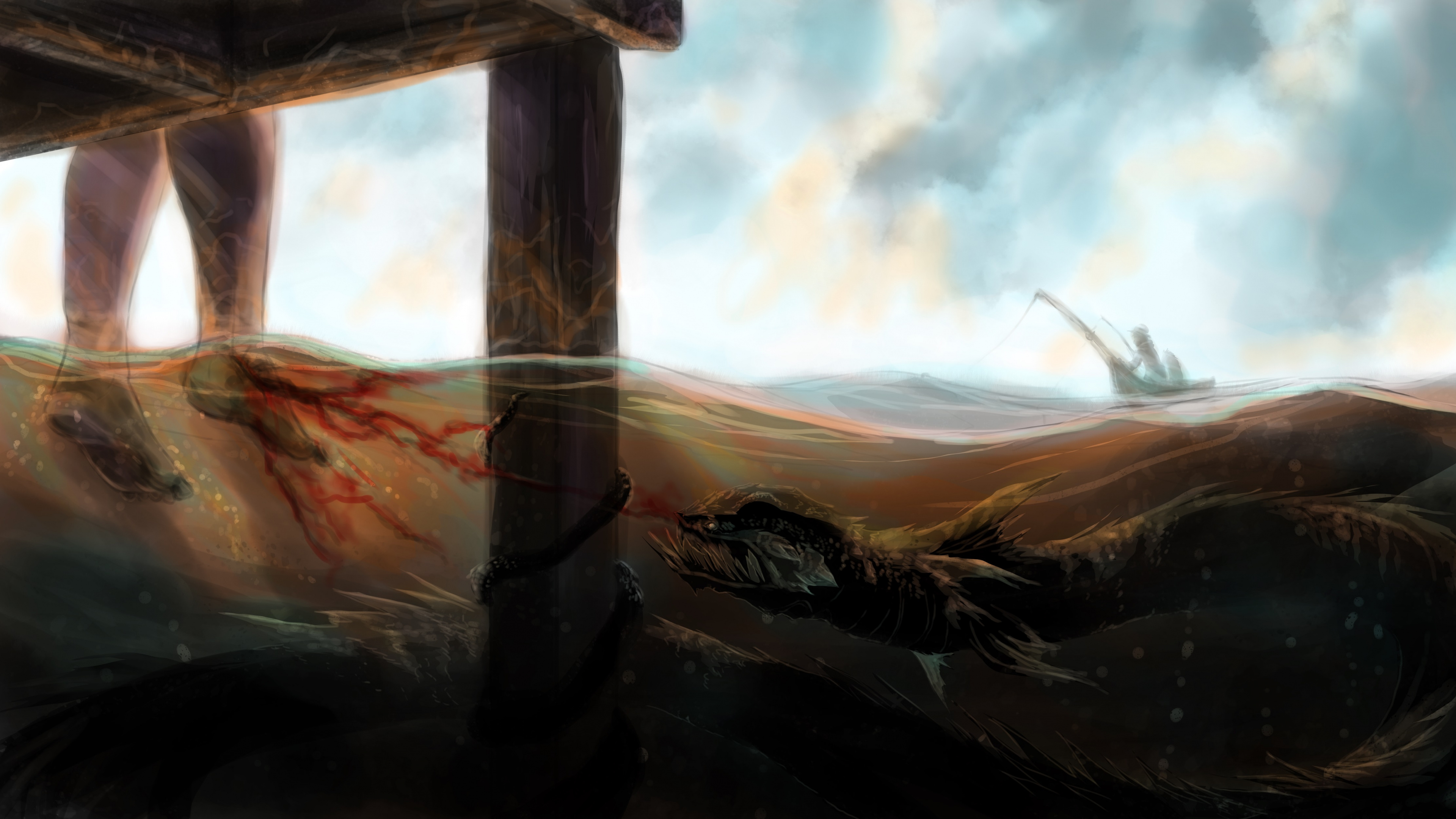 Brown Wooden Cross on Brown Rock Formation Under White Clouds and Blue Sky During Daytime. Wallpaper in 3840x2160 Resolution