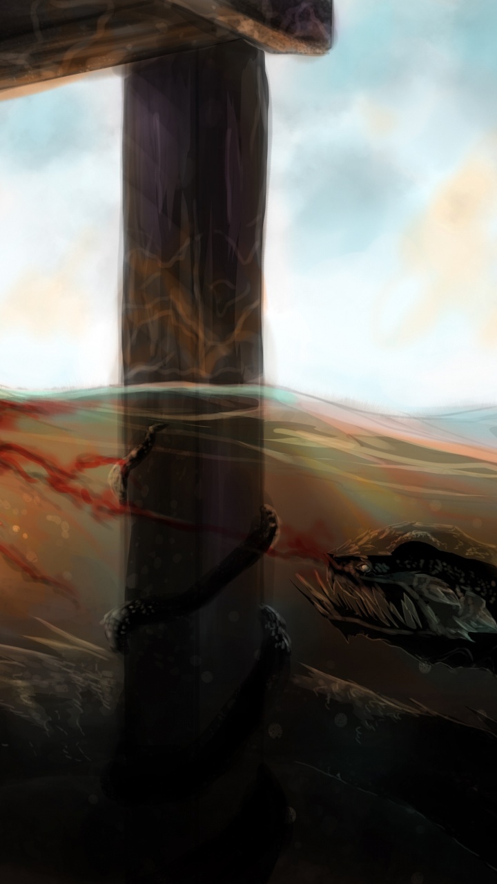 钓鱼, 幻想, 生态系统, 视觉艺术, 灭绝 壁纸 720x1280 允许