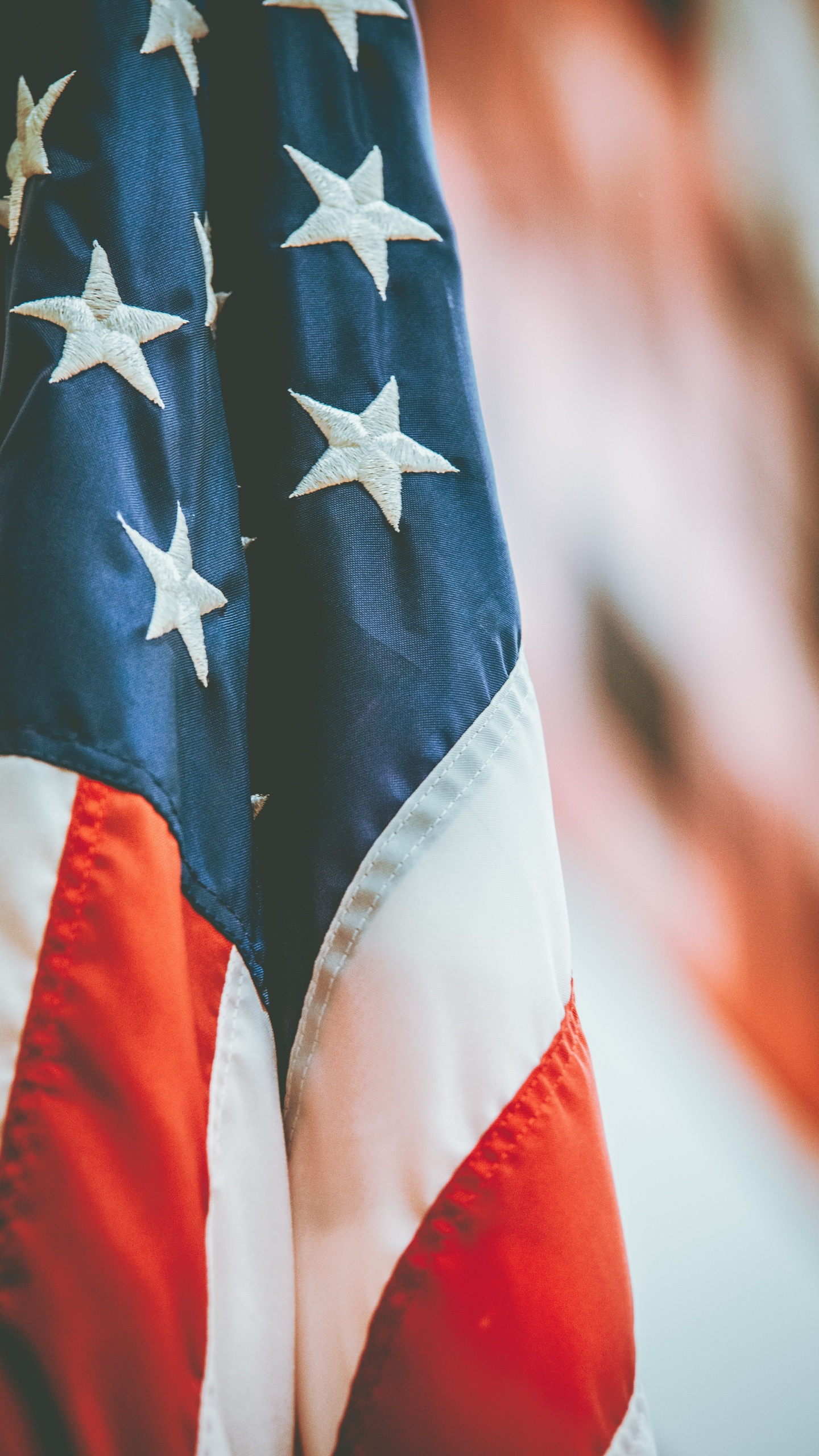 Bandera Estrella Azul Blanca y Roja. Wallpaper in 1440x2560 Resolution