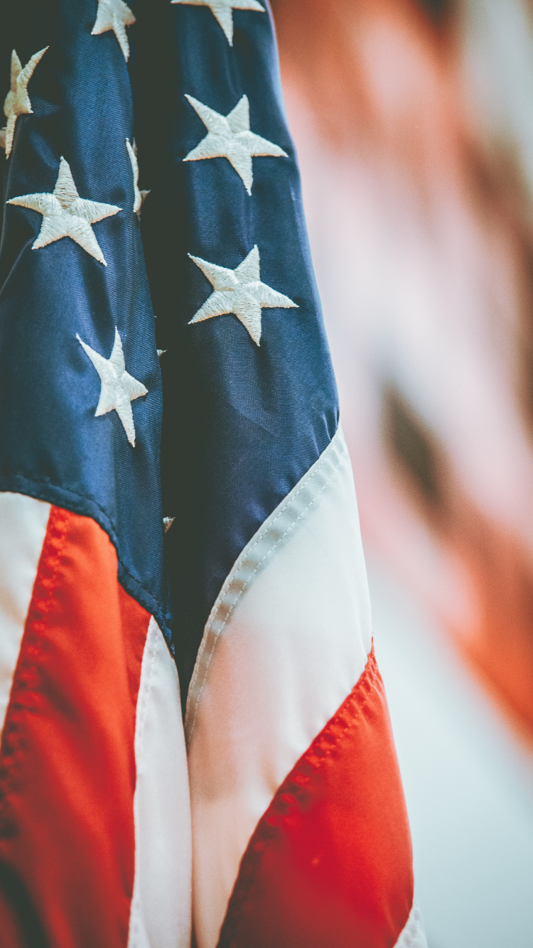 Bandera Estrella Azul Blanca y Roja. Wallpaper in 750x1334 Resolution