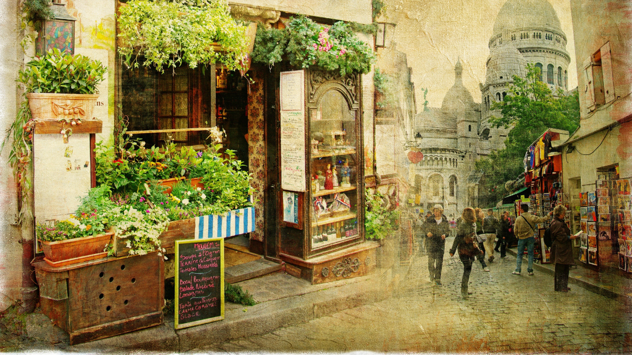 People Walking on Sidewalk During Daytime. Wallpaper in 1280x720 Resolution