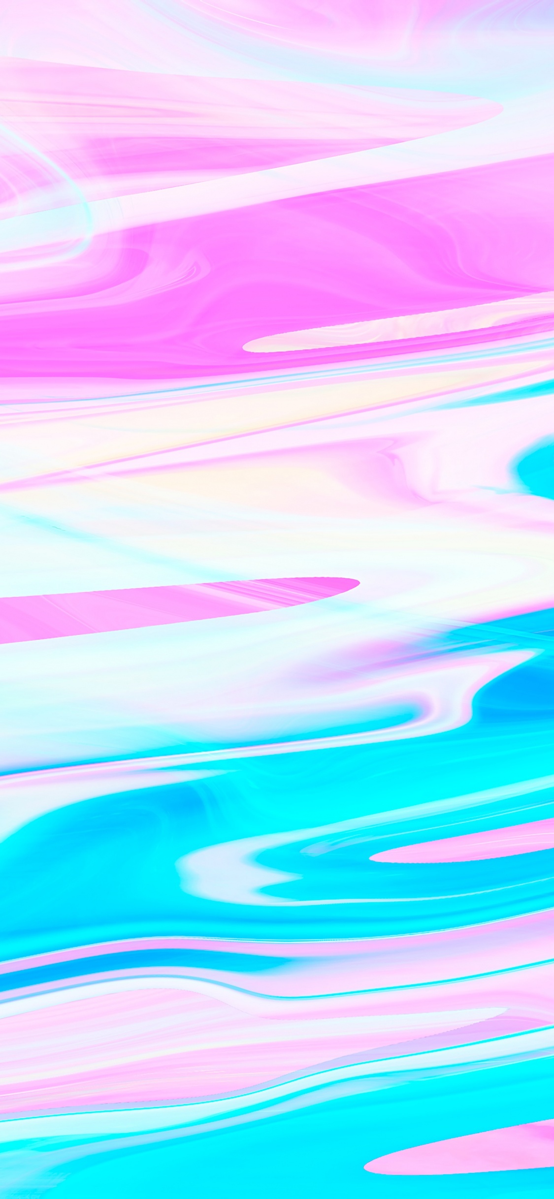 Pink Blue and Green Abstract Painting. Wallpaper in 1125x2436 Resolution