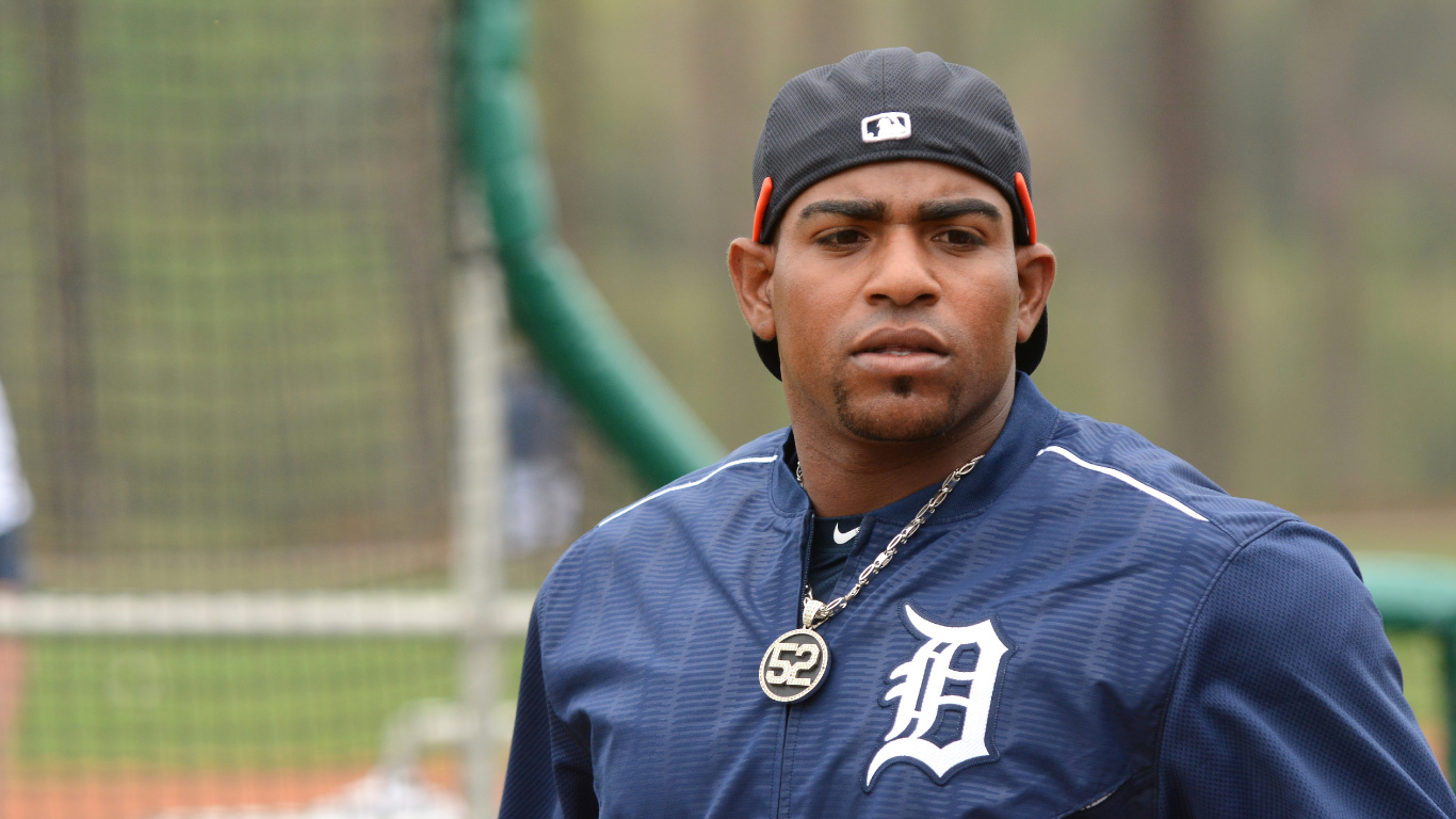 Yoenis Cspedes, New York Yankees, Mlb, Baseball, Outfielder. Wallpaper in 1366x768 Resolution