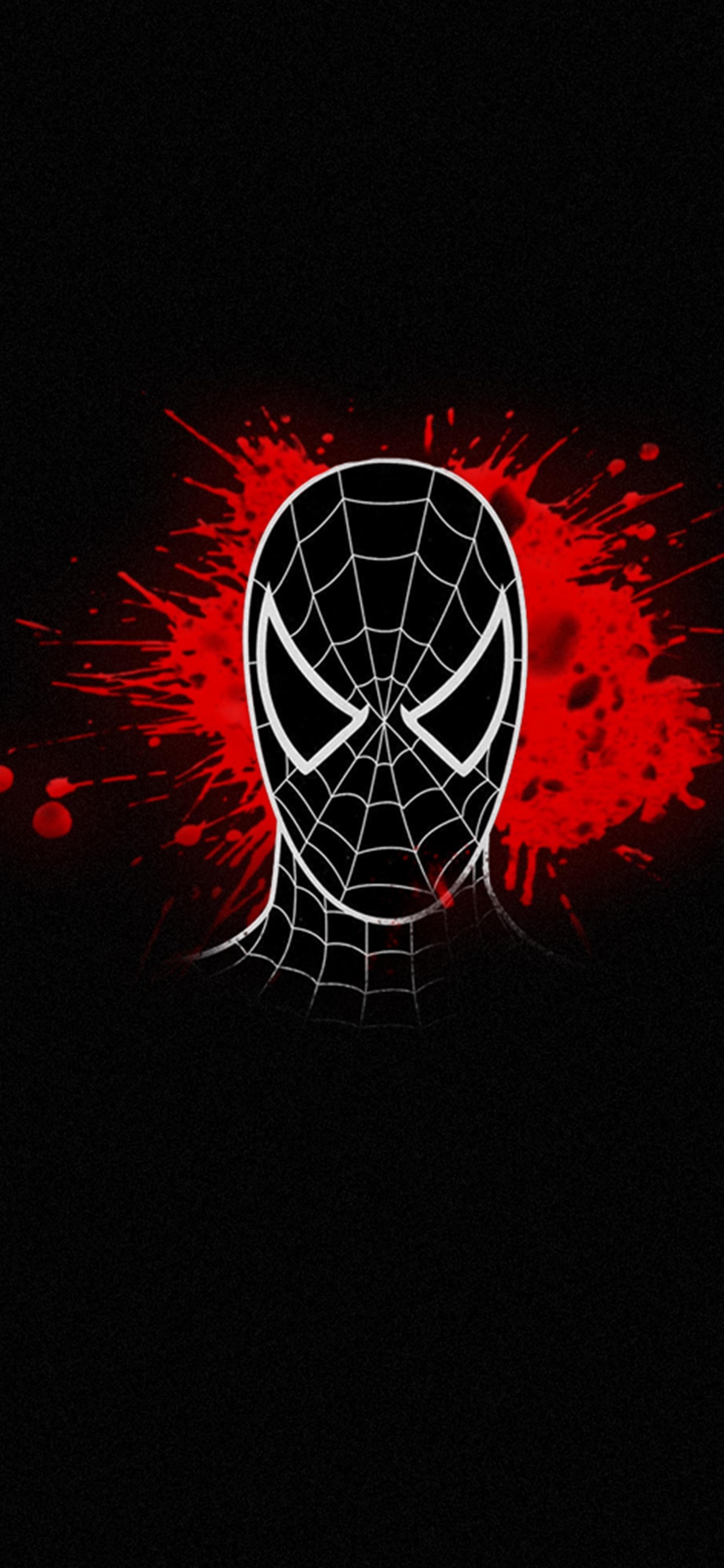 Spider-man, Minimalismus, Kunst, Superhelden, Kopf. Wallpaper in 1242x2688 Resolution