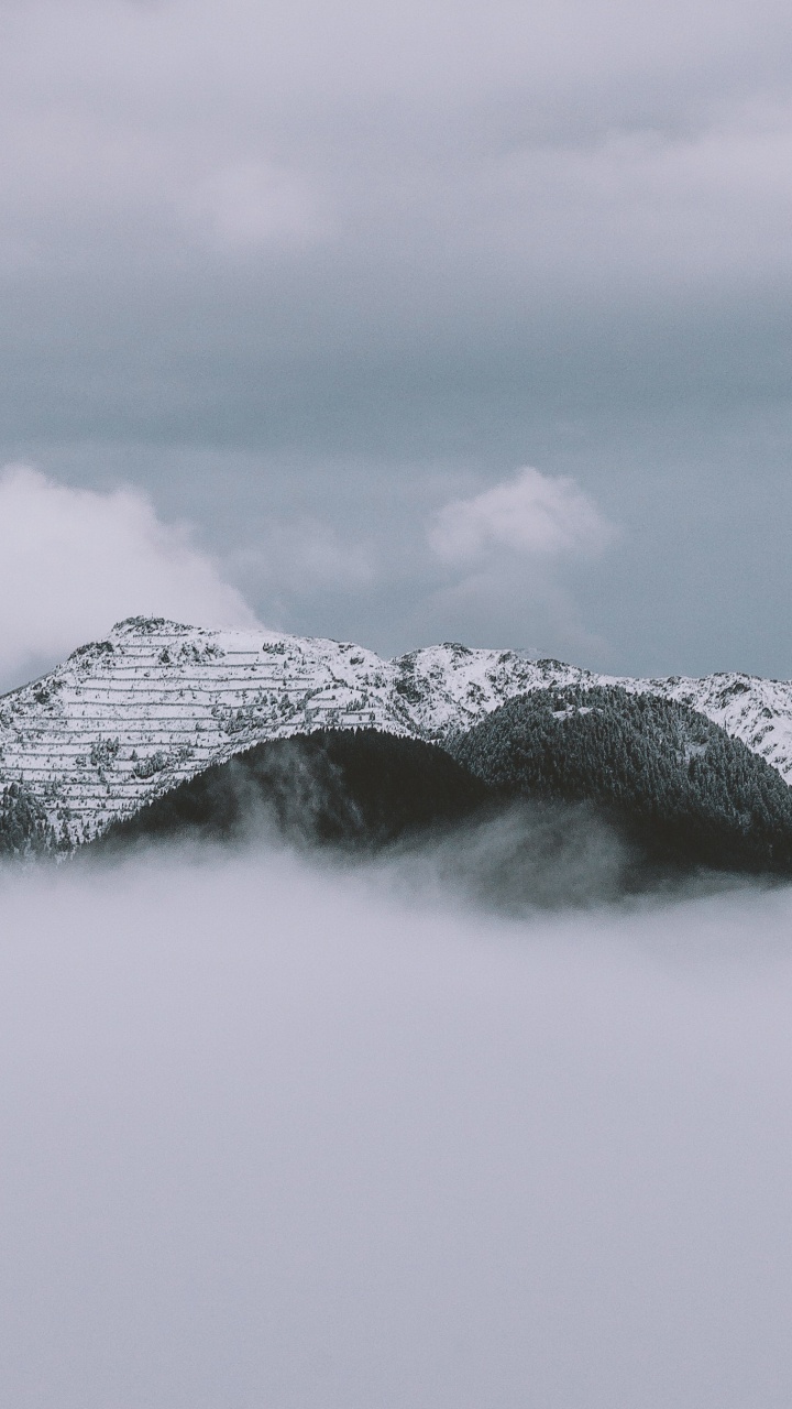 Palette, Eau, la Peinture de Paysage, le Relief Glaciaire, Neige. Wallpaper in 720x1280 Resolution