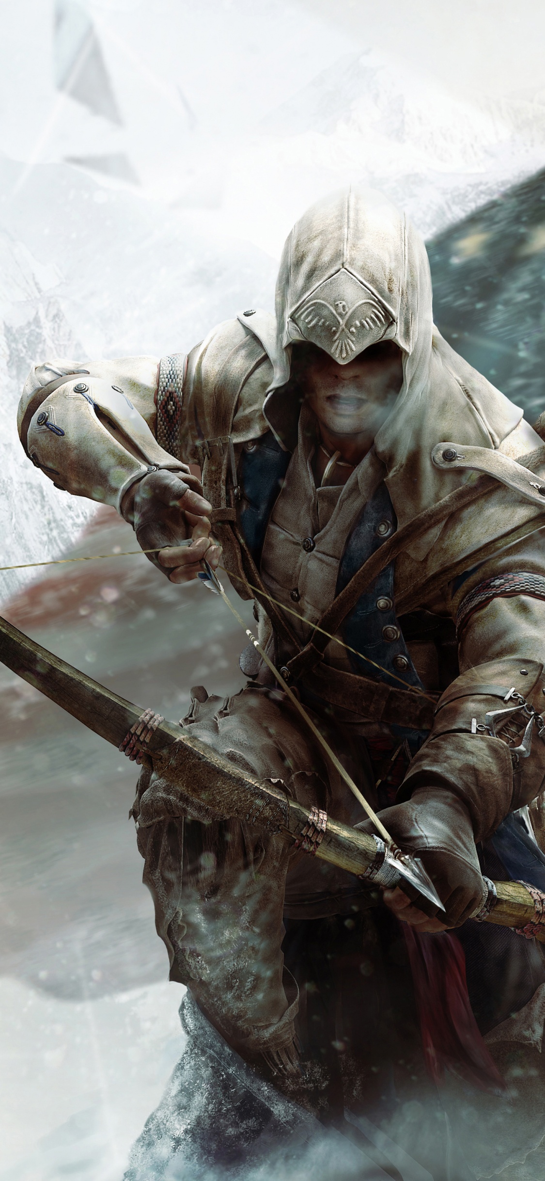 Assassins Creed III, Connor Kenway, Haytham Kenway, Assassin, Viking. Wallpaper in 1125x2436 Resolution