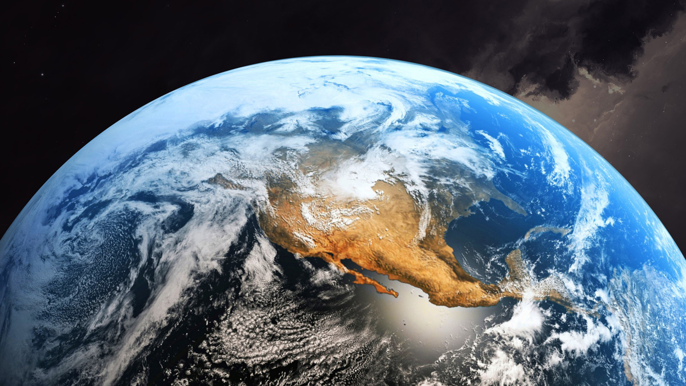 Tierra, Planeta, Ambiente, Luz, Objeto Astronómico. Wallpaper in 1366x768 Resolution